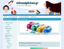 Tablet Screenshot of bebeautylicious.gr